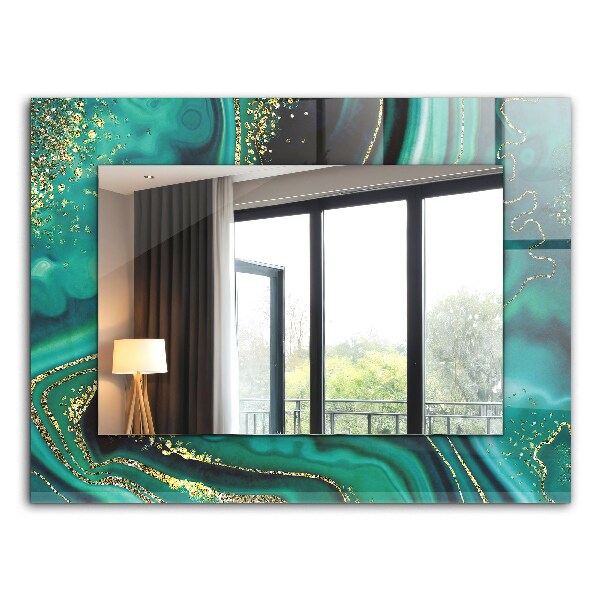 Oglinda imprimata Textură abstractă verde