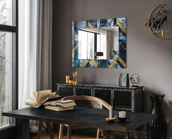 Decoratiuni perete cu oglinda Mozaic geometric abstract