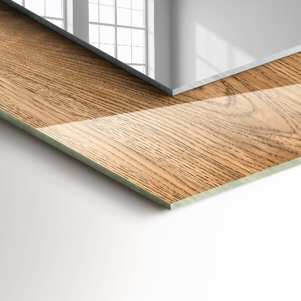 Oglinda cu rama imprimata Textura lemnului