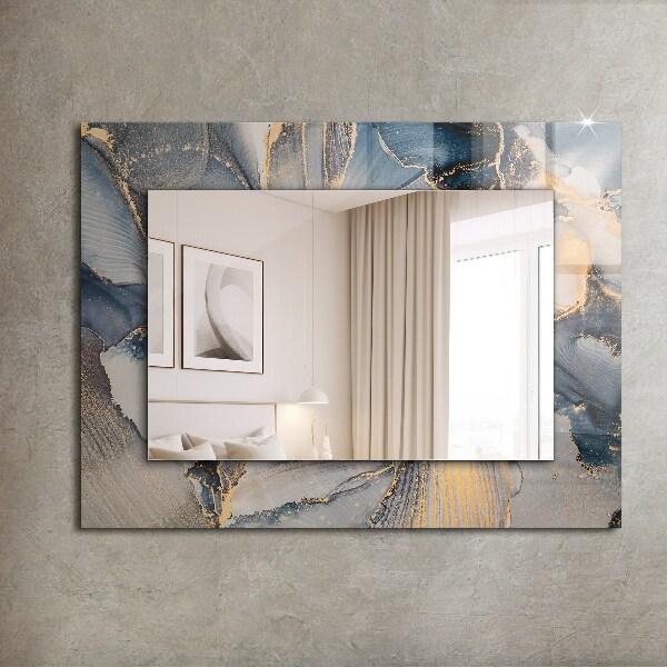 Oglinda decor perete Artă abstractă albastră