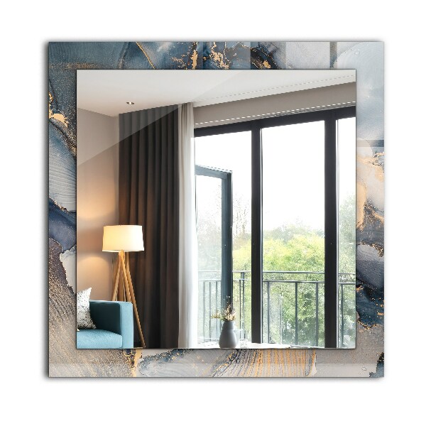 Oglinda decor perete Artă abstractă albastră