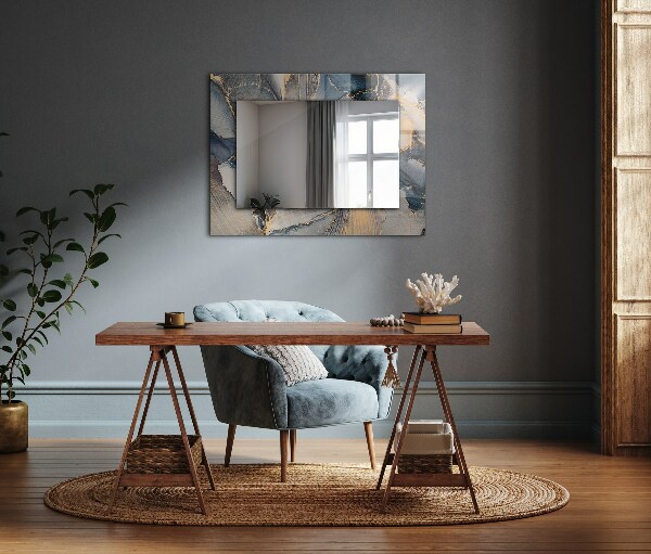 Oglinda decor perete Artă abstractă albastră