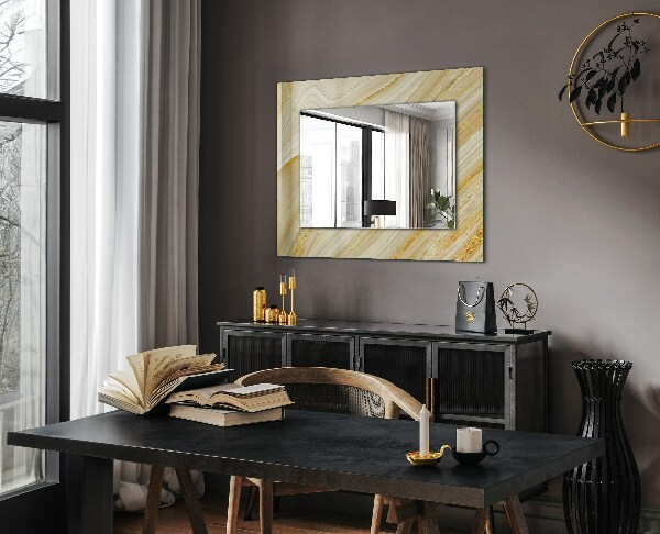 Oglinda decor perete Dungi abstracte galbene