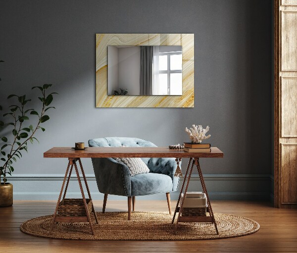 Oglinda decor perete Dungi abstracte galbene