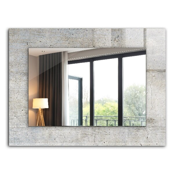 Oglinda cu decor Perete de beton crăpat