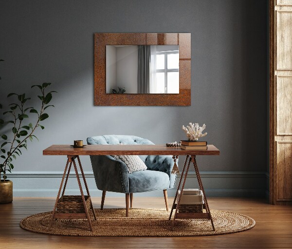 Decor oglinda Suprafață metalică ruginită