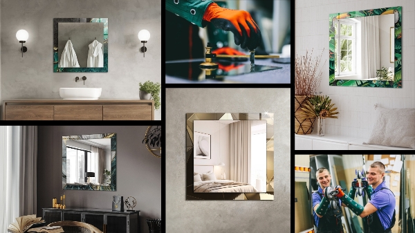 Oglinda decor perete Forme geometrice