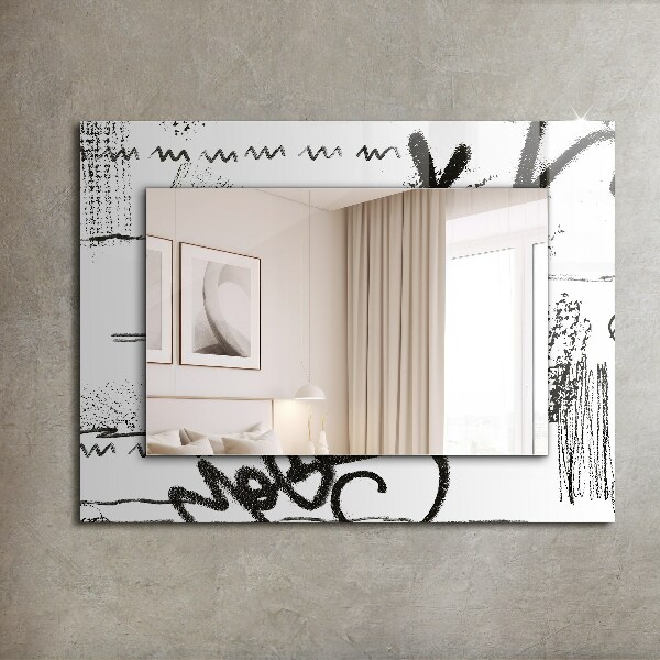 Oglinda decor perete Șabloane abstracte moderne