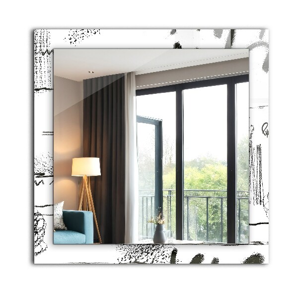 Oglinda decor perete Șabloane abstracte moderne
