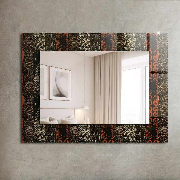 Oglinda cu decor Motiv ornamental etnic