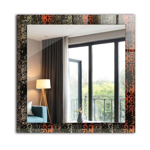 Oglinda cu decor Motiv ornamental etnic
