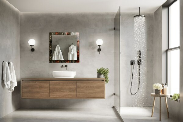 Oglinda cu decor Motiv ornamental etnic
