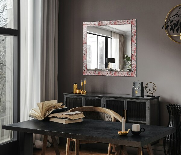 Decor oglinda Flamingo roz