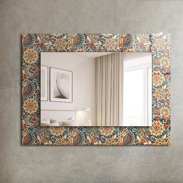 Decor oglinda Motiv floral pe fundal