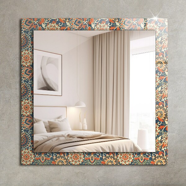 Decor oglinda Motiv floral pe fundal