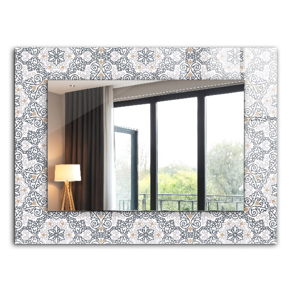 Oglinda cu decor Motiv de țiglă