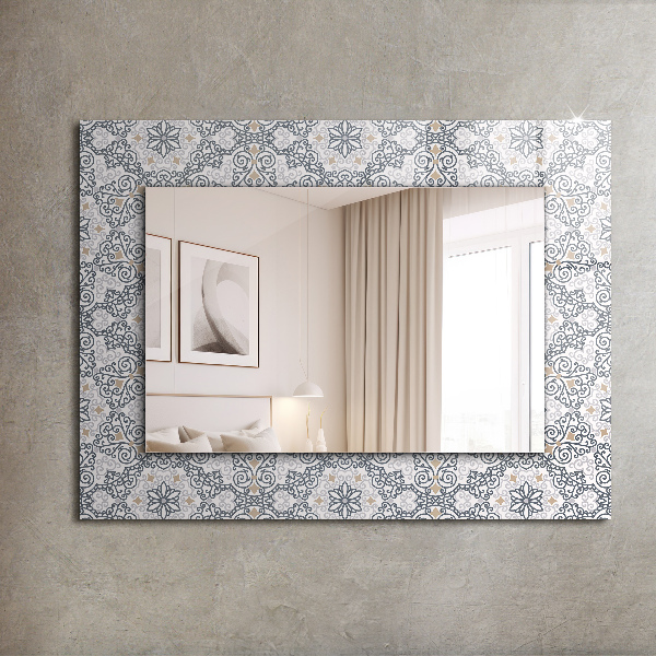 Oglinda cu decor Motiv de țiglă