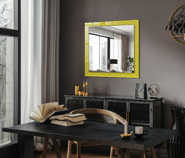 Decoratiuni perete cu oglinda Motiv cu felii de lămâie