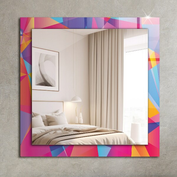 Oglinda cu decor Motive geometrice colorate