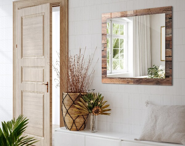 Oglinda decor perete Perete placat cu lemn