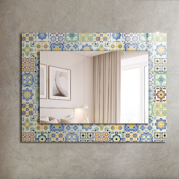 Oglinda cu decor Plăci colorate