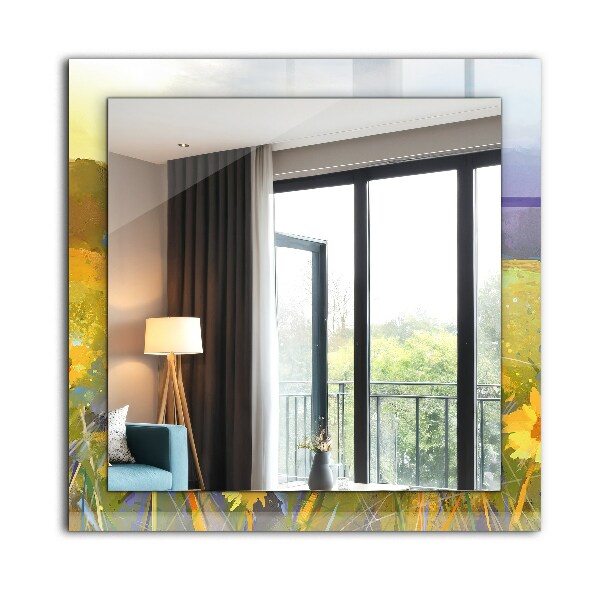 Oglinda cu decor Metal ruginit