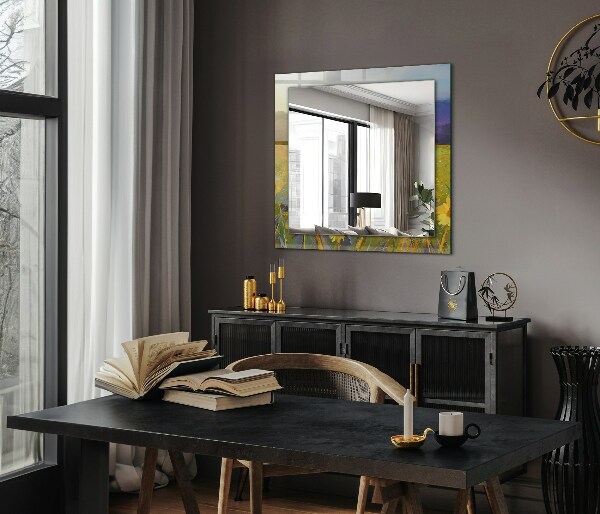 Oglinda cu decor Metal ruginit