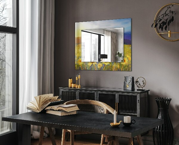 Oglinda cu decor Metal ruginit