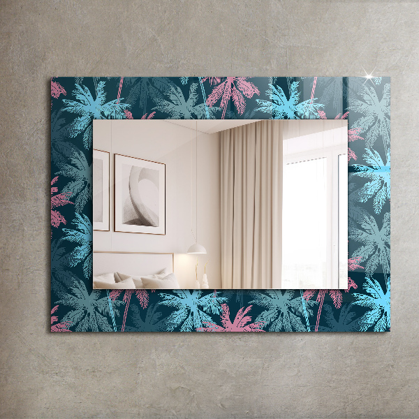 Oglinda perete decorativa Tablă de lemn texturată