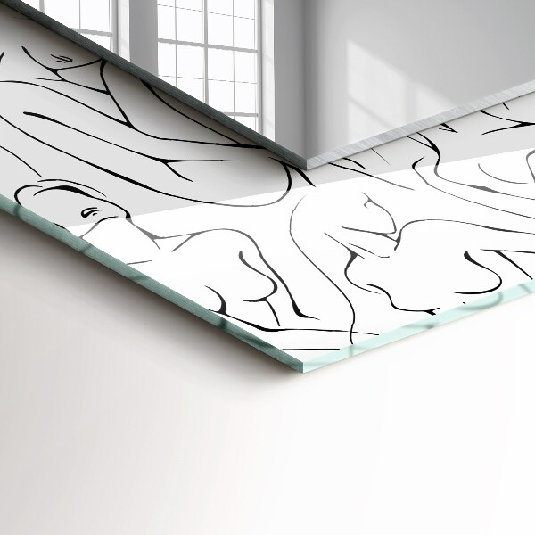 Oglinda decor perete Lavă abstractă