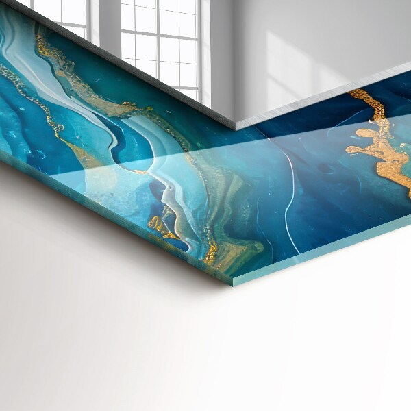 Oglinda perete decorativa Franjuri Astratta în marmură