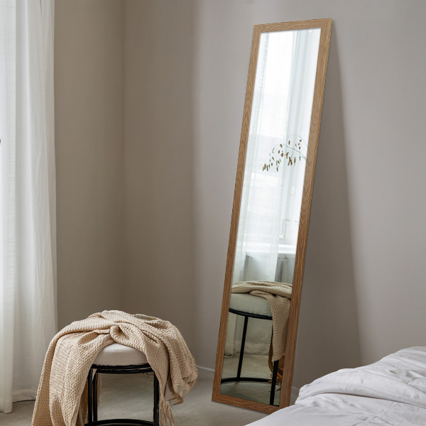 Oglindă de podea culoare stejar 36x156 cm