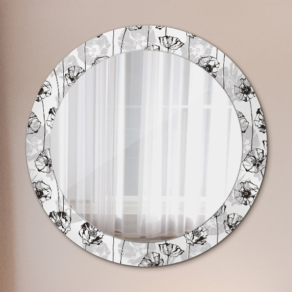 Decoratiuni perete cu oglinda Maki flori