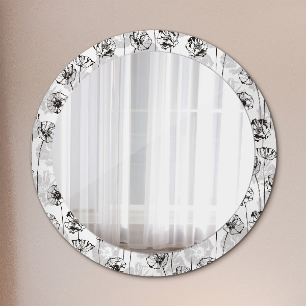 Decoratiuni perete cu oglinda Maki flori