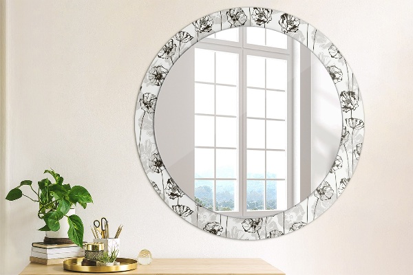 Decoratiuni perete cu oglinda Maki flori