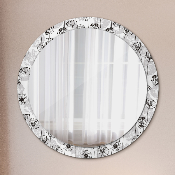 Decoratiuni perete cu oglinda Maki flori