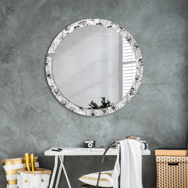 Decoratiuni perete cu oglinda Maki flori