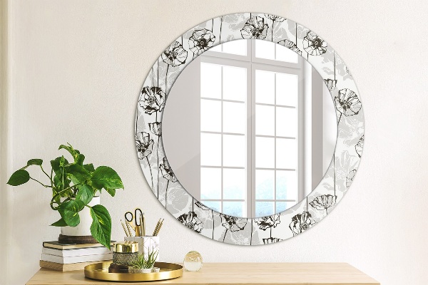 Decoratiuni perete cu oglinda Maki flori