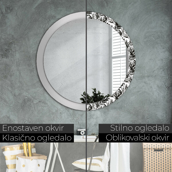 Decoratiuni perete cu oglinda Monstera