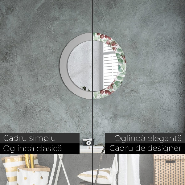 Decoratiuni perete cu oglinda Eucalipt