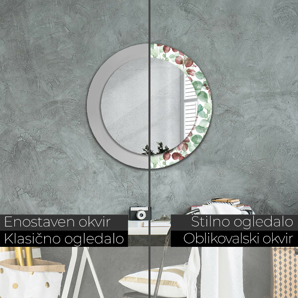 Decoratiuni perete cu oglinda Eucalipt