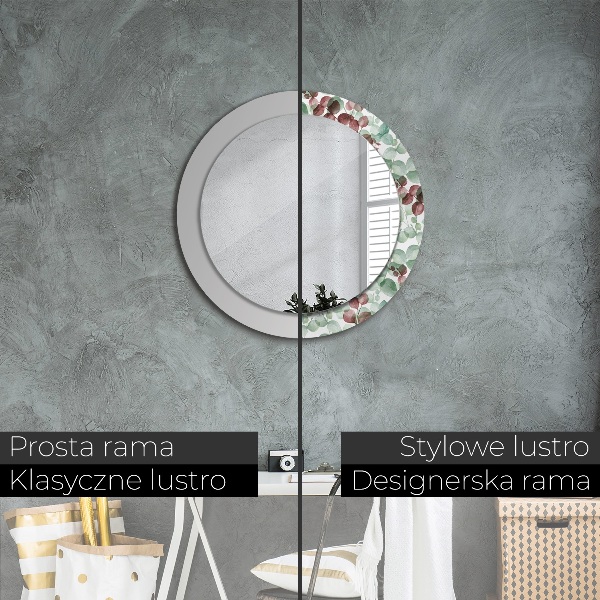 Decoratiuni perete cu oglinda Eucalipt