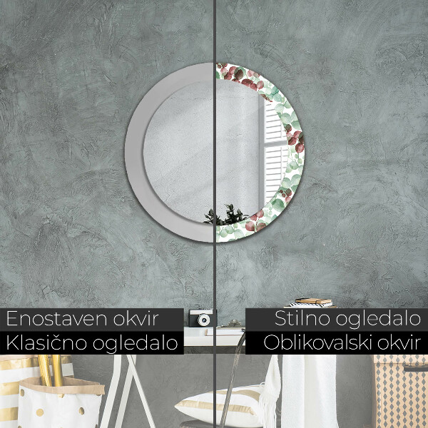 Decoratiuni perete cu oglinda Eucalipt