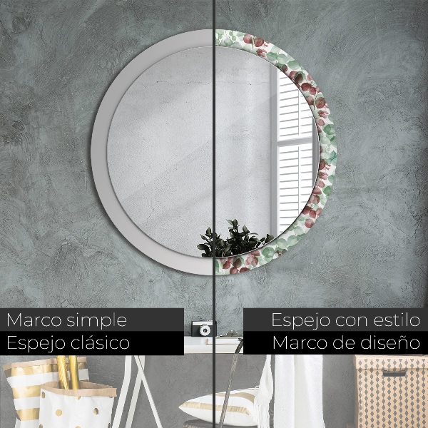 Decoratiuni perete cu oglinda Eucalipt