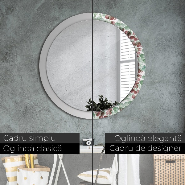 Decoratiuni perete cu oglinda Eucalipt