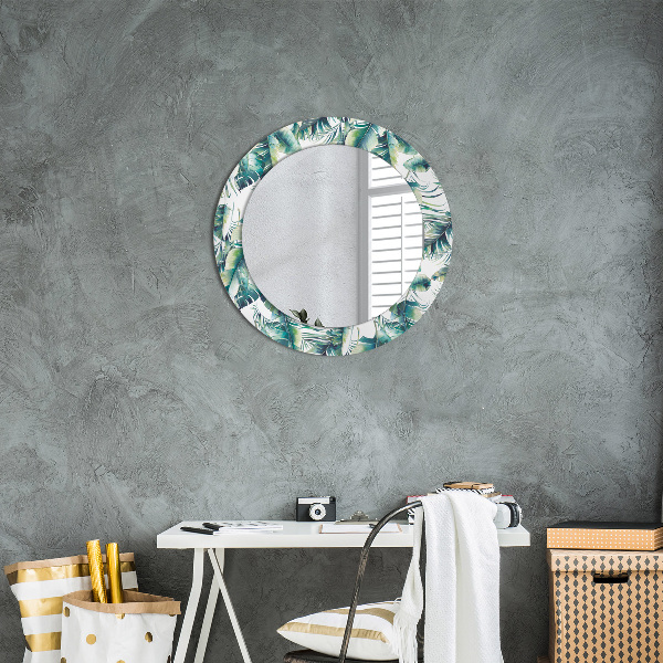 Decoratiuni perete cu oglinda Frunze