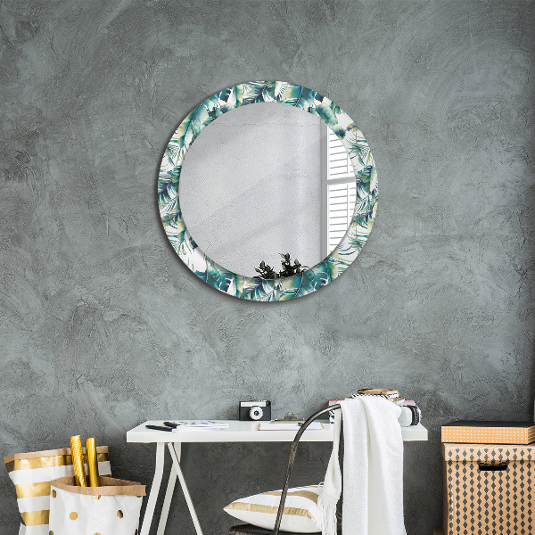 Decoratiuni perete cu oglinda Frunze
