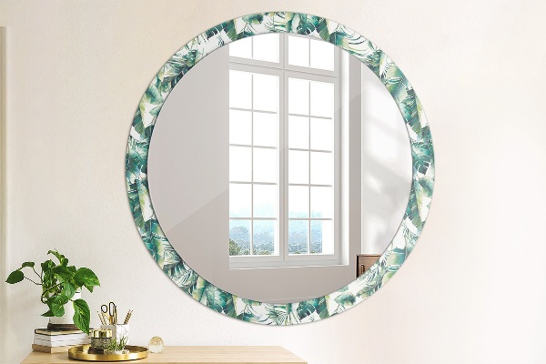 Decoratiuni perete cu oglinda Frunze