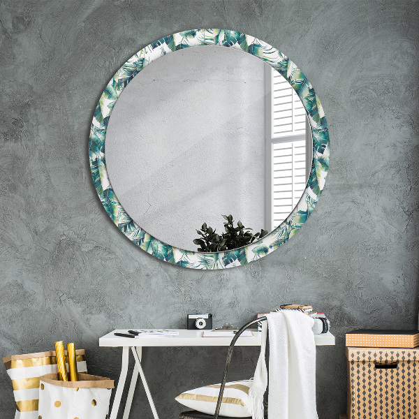 Decoratiuni perete cu oglinda Frunze