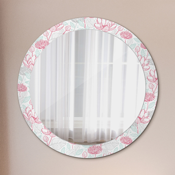 Decoratiuni perete cu oglinda Flori